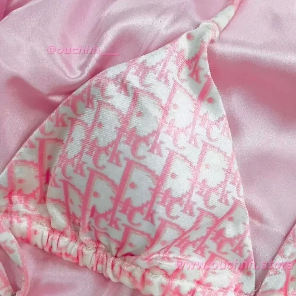 Pink Patterned Bikini Set - Picture 5 of 5